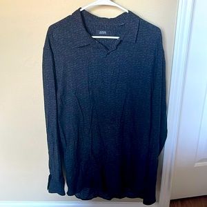 ALFANI Black Casual Button Down Shirt